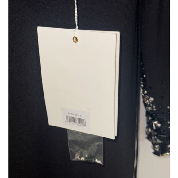 Mac Duggal #55712 - Embellished Long Sleeve Evening Gown-Black-Size 4 - Picture 9 of 9